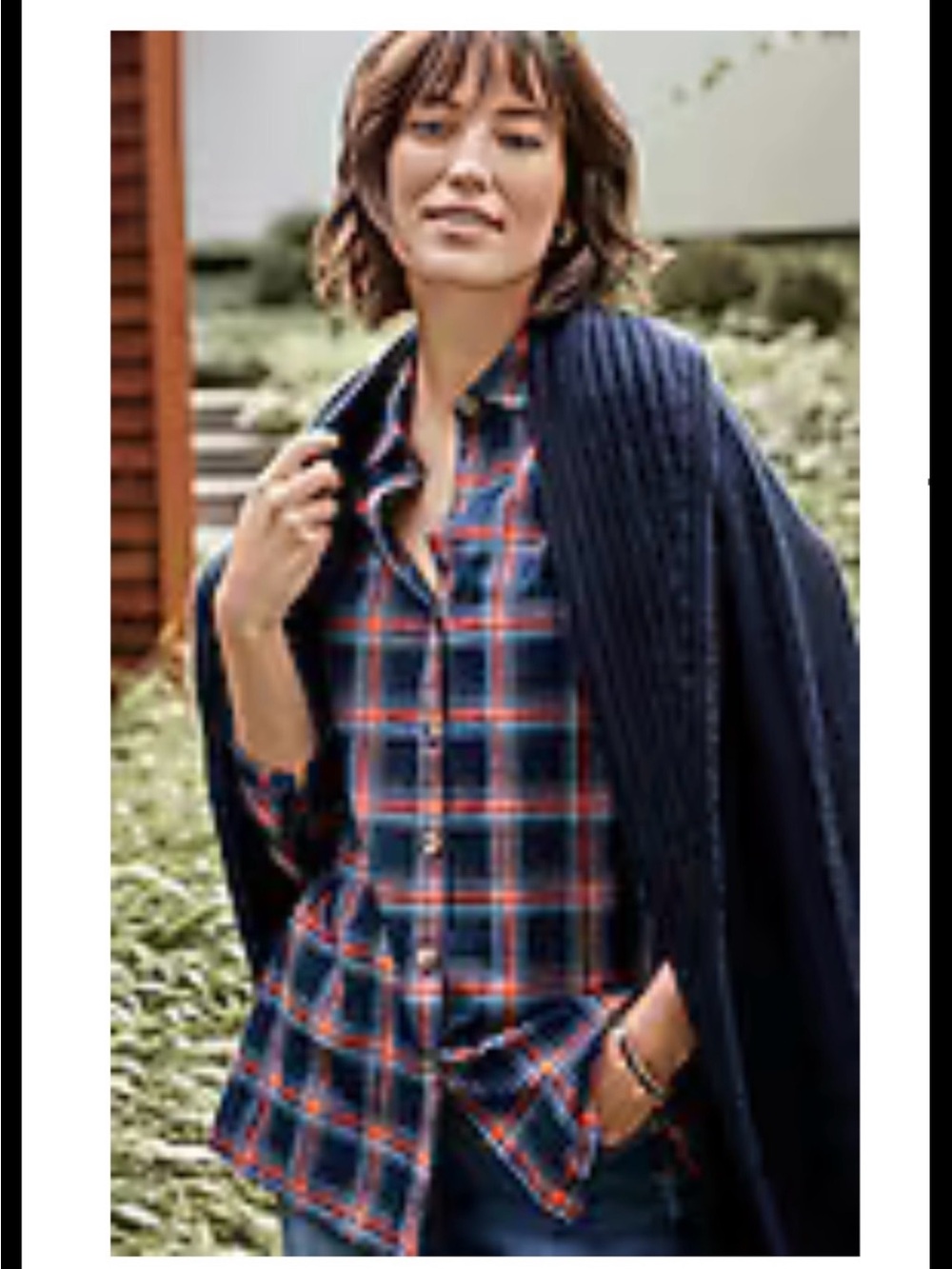 J. Jill long sleeve flannel shirt